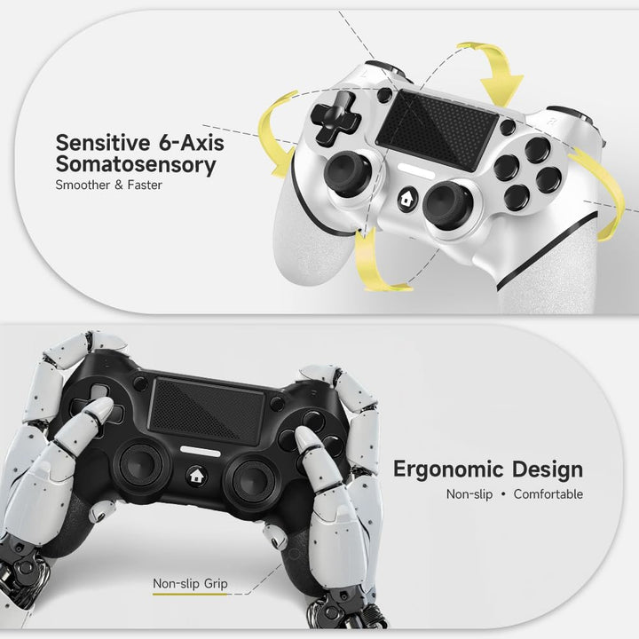 AceGamer 2 Pack Wireless Controller für PS4，Game Controller für PS4/Pro/Slim/PC，Gamepad Joystick mit
