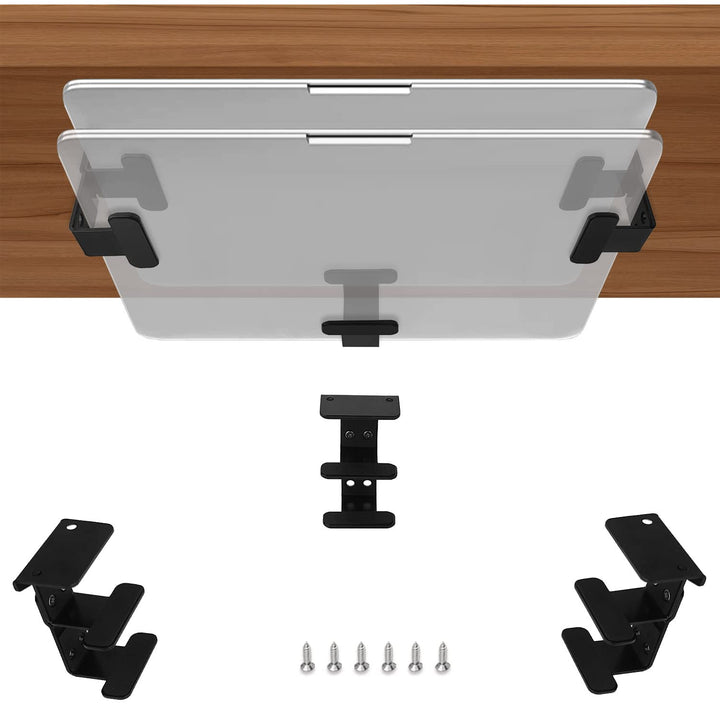 JEMACHE Aluminium 2-Lagige Untertisch Halterung Regal Halter Ständer für Laptop, MacBook Air/Pro mit