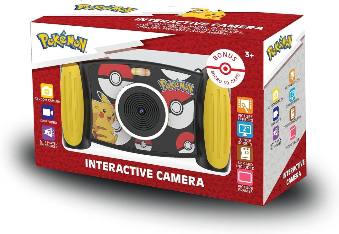 Accutime POKC3000 Interaktive Kinderkamera Pokémon, 5MP Foto, 1080p Videoauflösung, 4-Fach Zoom, 5 l
