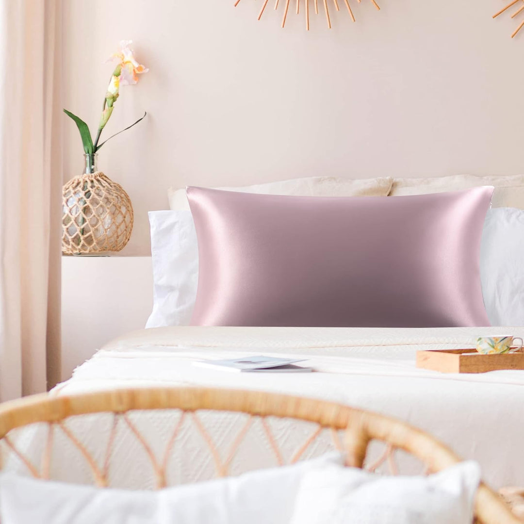 PiccoCasa 22 Momme 100% Seide Kissenbezug Haar- und Hautpflege Kissenhülle Maulbeerseide Kopfkissenb