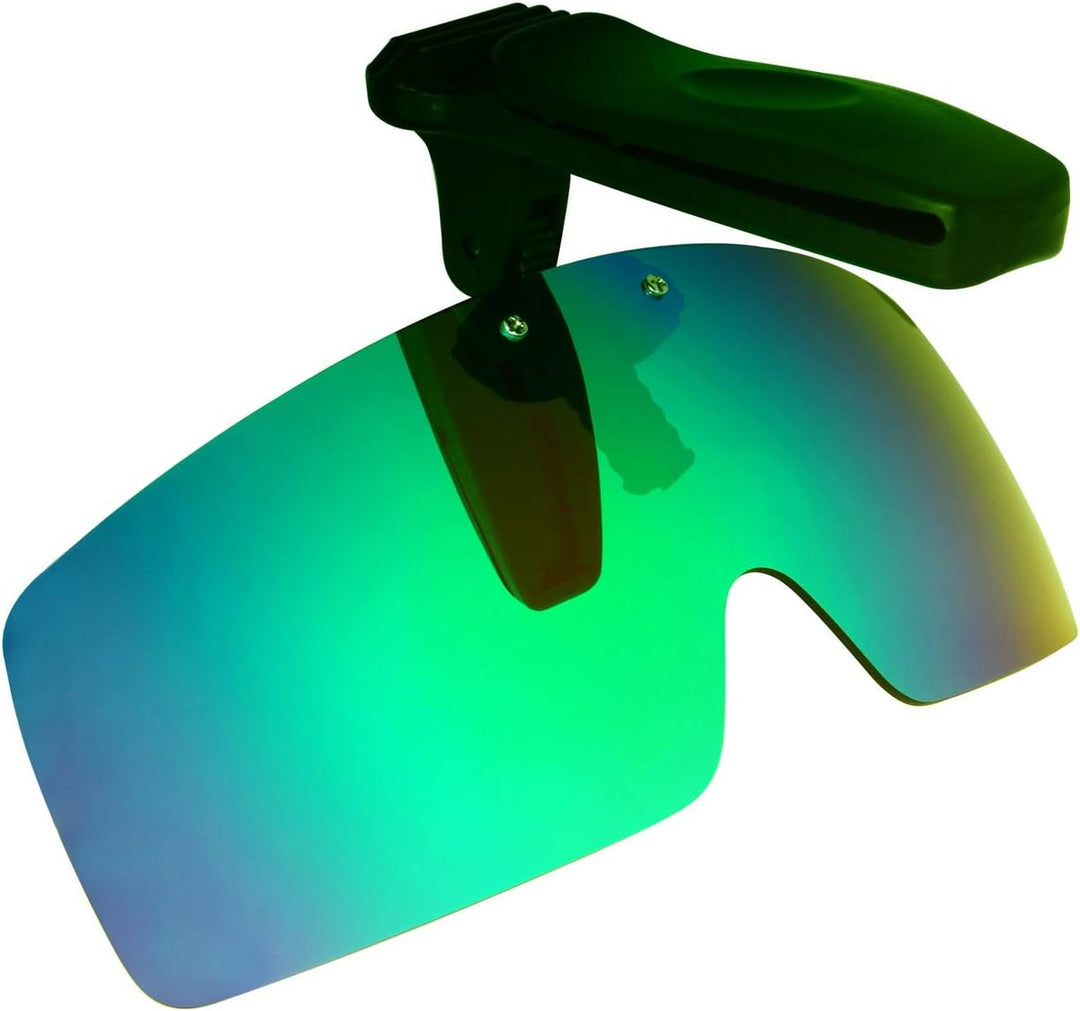 HKUCO Sonnenbrille Clip Rot/Grün Polarisiert Lenses Hat Visors Clip-on Sonnenbrille Zum Fishing/Biki