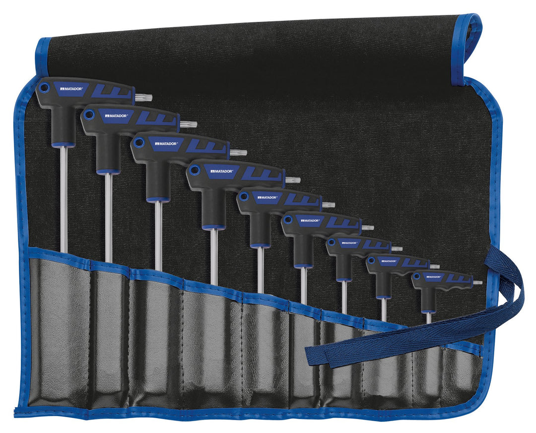 MATADOR Satz 2K-T-Griff-Winkelschraubendreher, Torx, T10 - T50, 0446 9090 T 10 - T 50, T 10 - T 50