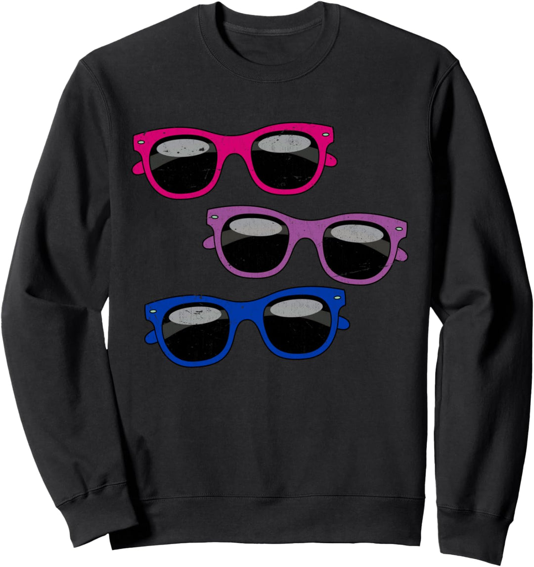Coole Bisexuell Sonnenbrille Bi Pride Month LGBT Bisexuell Sweatshirt