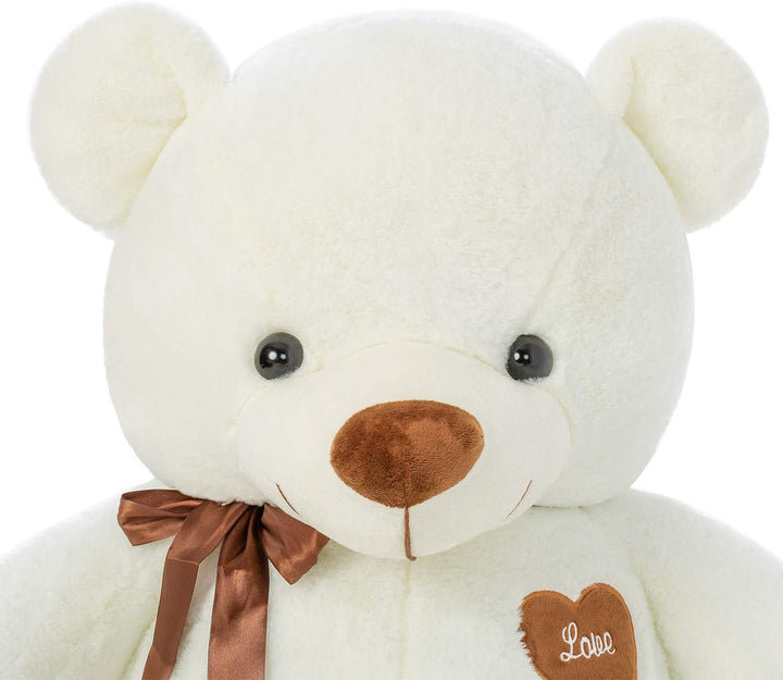 YunNasi Teddybär Gross Riesen Teddy Bär Plüschbär Kuschelbär 80cm/31.5 Inches Stofftier mit Bänder f