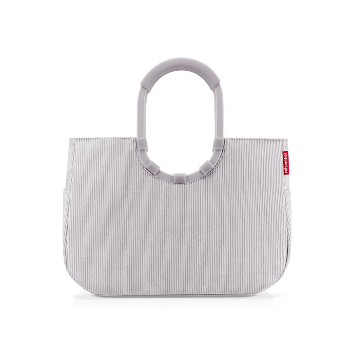 reisenthel loopshopper L cord grey – Stabile Tasche mit praktischen Fächern aus recycelten PET-Flasc