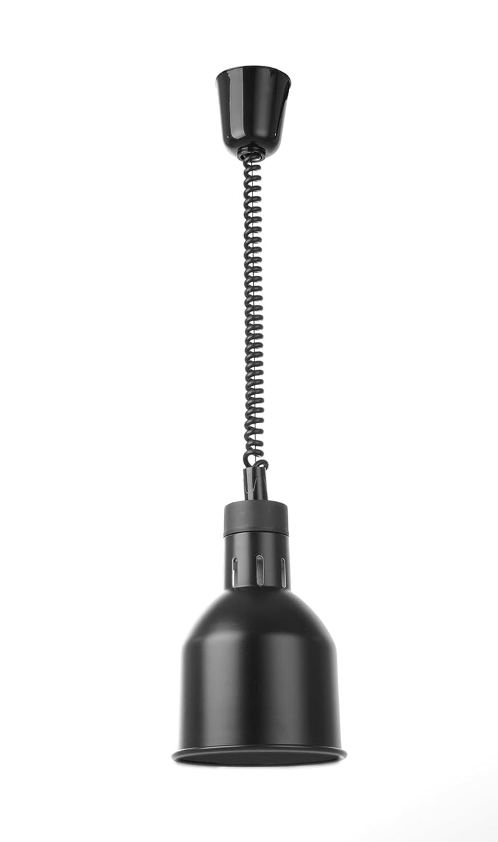 HENDI Wärmelampe, Inkl. Splitterfreie lampe, Höhenverstellbar, Zylinder, Warmhalten von Speisen, Spe