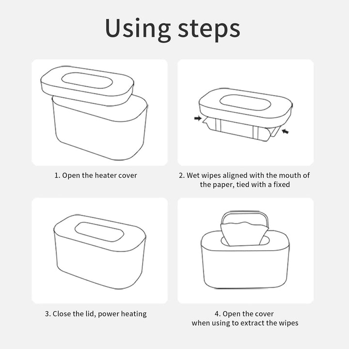 Tragbare Feuchttücher-Heizung, Heizbox mit Konstanter Temperatur für den Haushalt (Grün), Grün