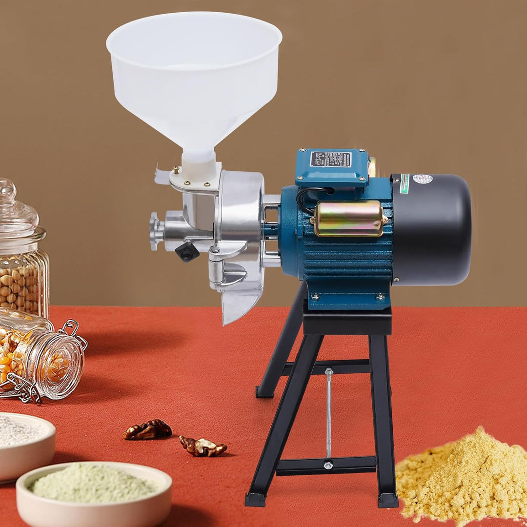Elektrisch GetreidemüHle, 2200W KornmüHle SchrotmüHle Zerkleinerer Grain Mill Mit Trichter FüR Weize