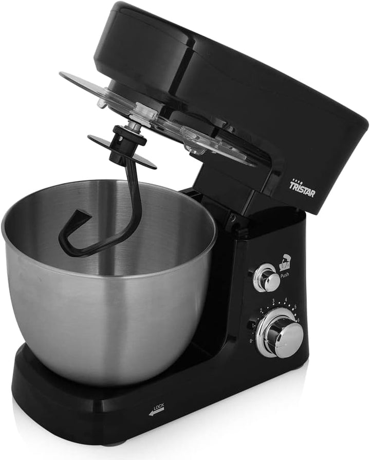 Tristar MX-4830 Küchenmaschine – 3,5 l Fassungsvermögen, 3 Zubehörteile, Schwarz 3,5 Liter, 3,5 Lite