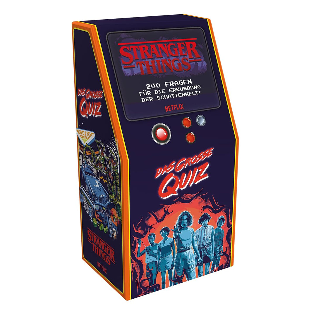 Larousse | Stranger Things: Das grosse Quiz | Familienspiel | Quizspiel | 2-8 Spieler | Ab 14+ Jahre