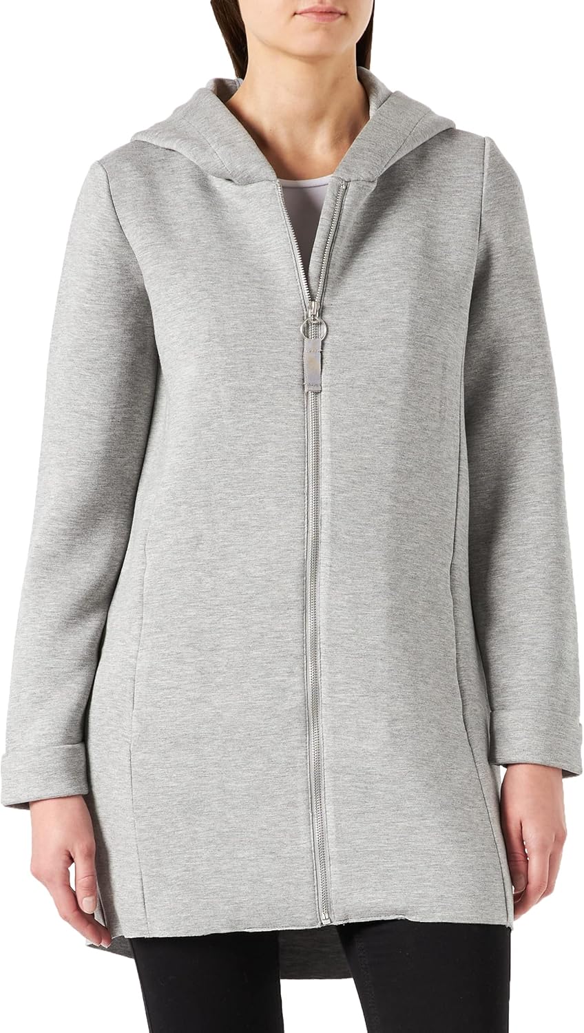 ONLY Female Mantel Geklebte XS Light Grey Melange, XS Light Grey Melange