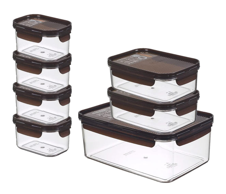 Lock & Lock Vorratsdosen 7er Set BISFREE, bpa frei, luftdicht & antibakteriell - Frischhaltedosen mi
