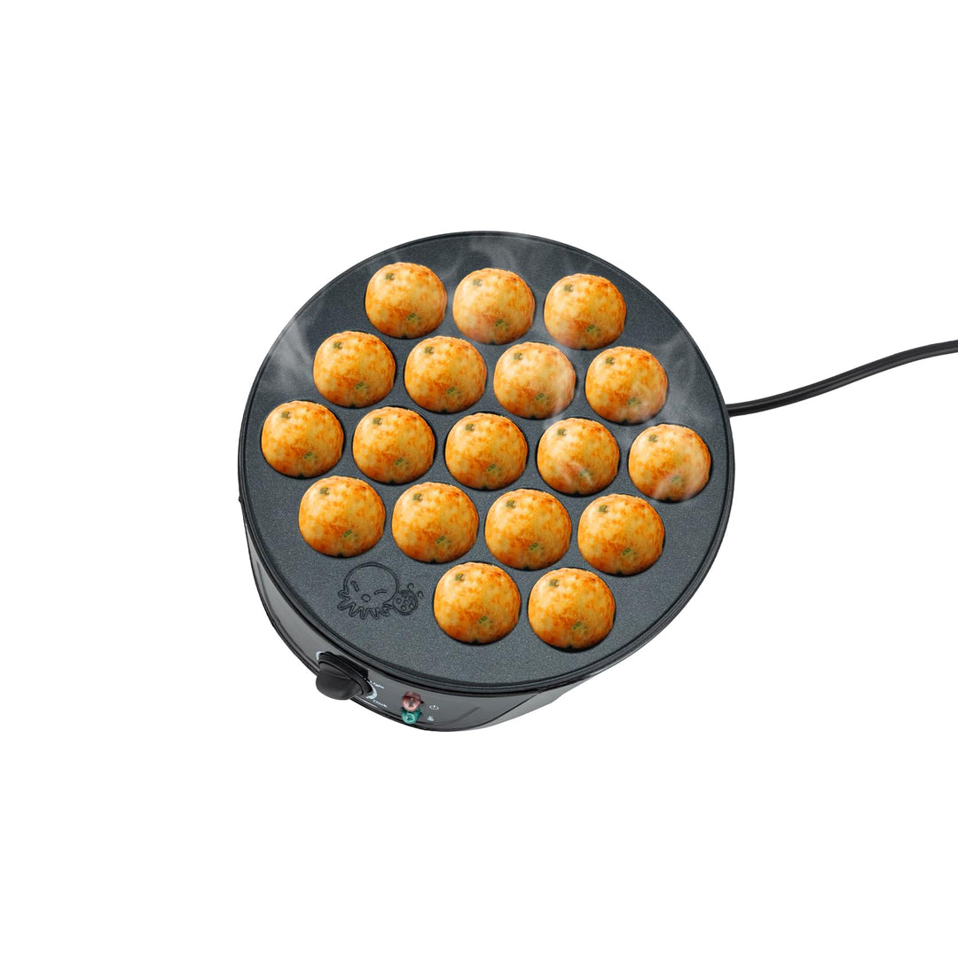 Takoyaki Maker, Takoyaki Maschine Mini Octopus Ball Making Tool Backform 18 Löcher, Non-Stick Octopu