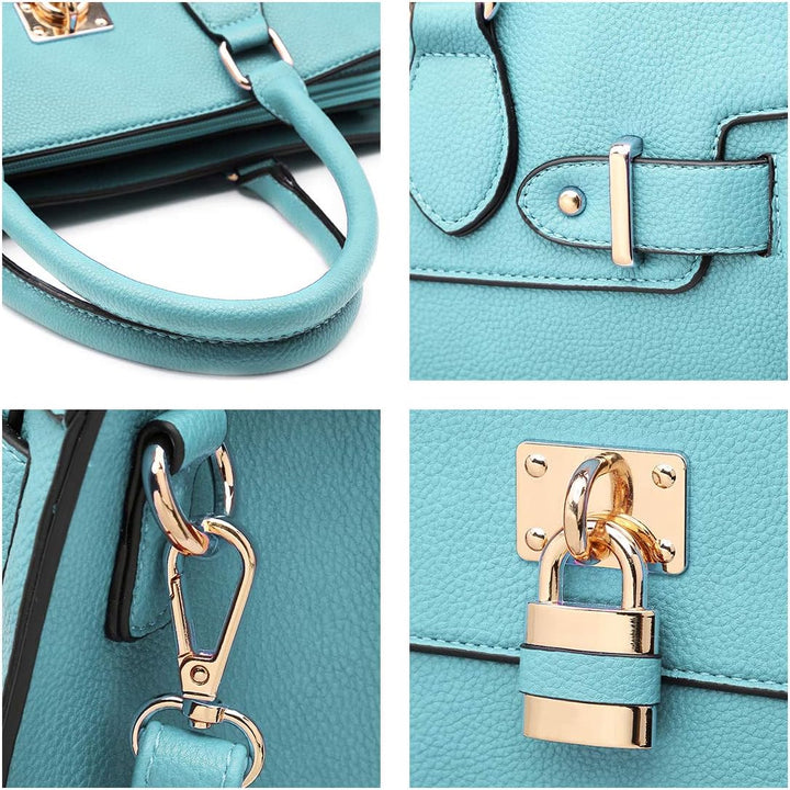 Dasein Women Handbags and Purses Ladies Shoulder Bag Top Handle Satchel Tote Work Bag with Matching