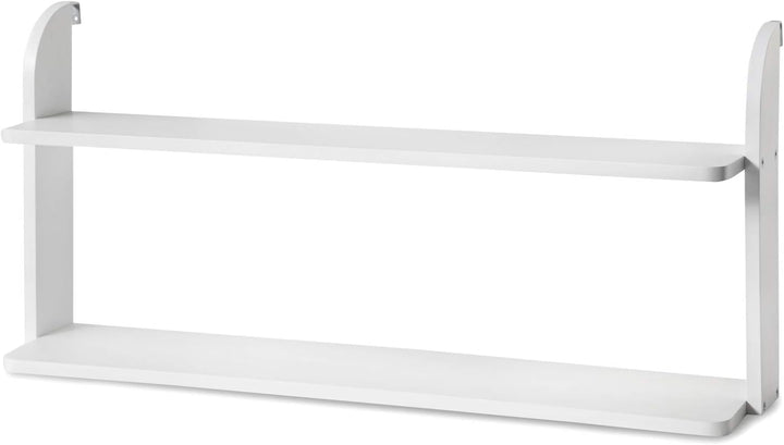 Homestyle4u 1907, Einhängeregal Hängeregal Hochbett Weiss, Regal Holz, 2 Ablagen