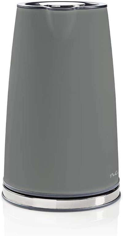 Nedis - Elektrische Wasserkocher - Soft-Touch - Material: Edelstahl - Drehsockel 0.80 m - 1,7 L - Gr