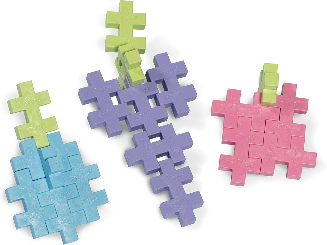 Plus-Plus 9603412 Kreativ-Bausteine, Big Pastell Set, Geniales Konstruktionsspielzeug, 100 Teile