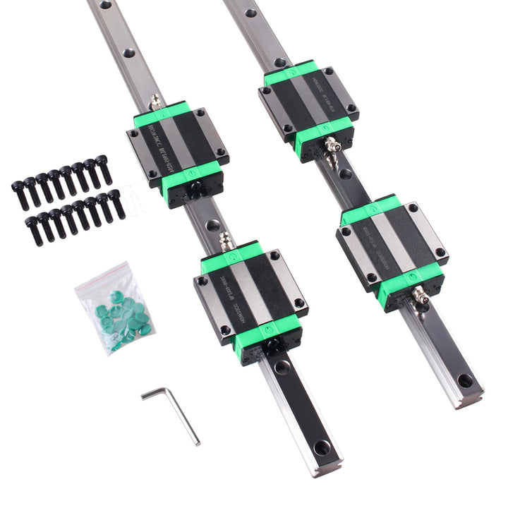 Linearführung 2 Stücke HGR20 300mm Linearschiene mit 4 Stücke HGW20CC Lagerblöcken für DIY 3D Drucke