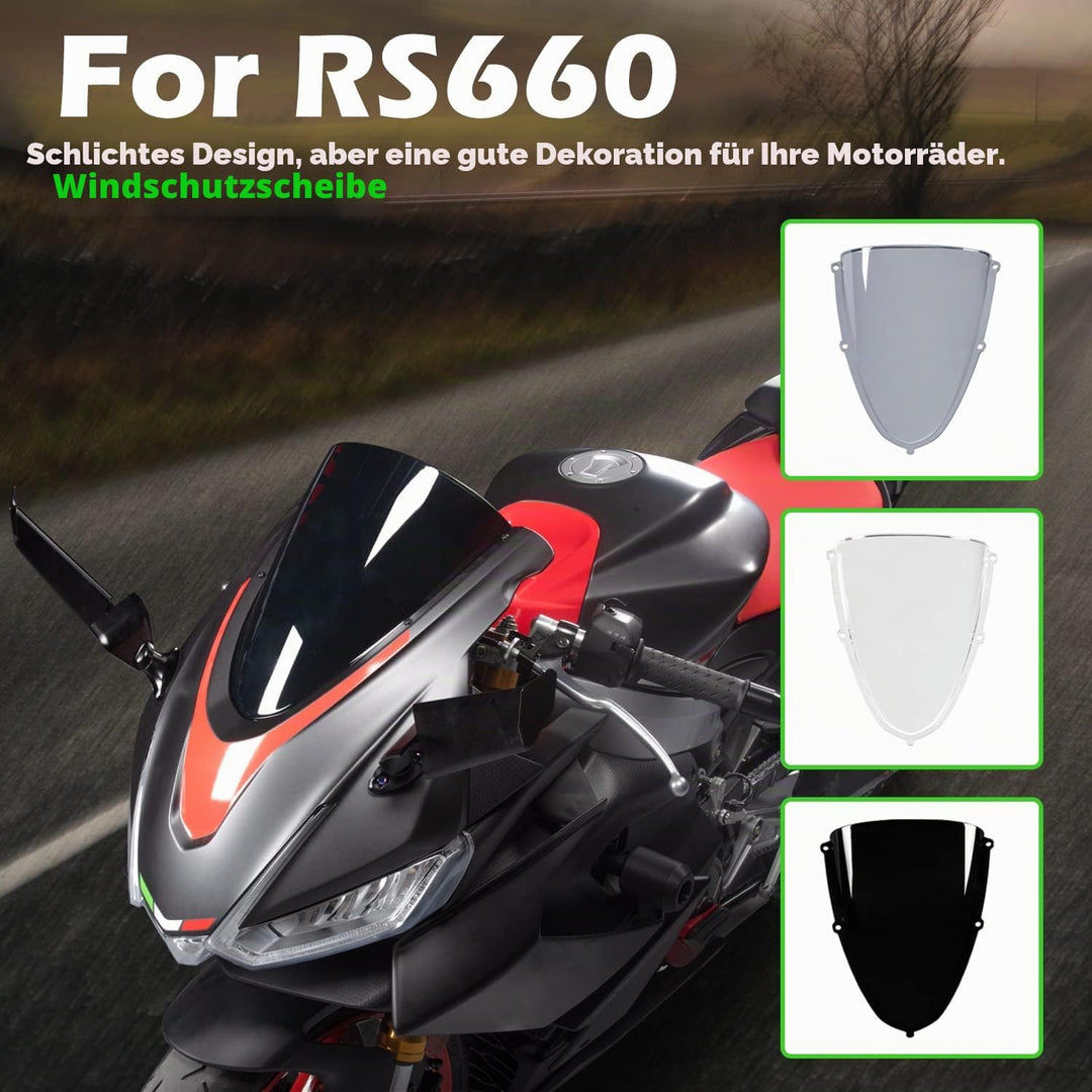 Motorrad Racing Windschutzscheibe Frontverkleidung für Aprilia RS 660 RS660 2020 2021 2022 2023 Doub