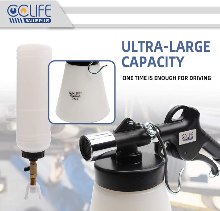 CCLIFE 0,75L Bremsenentlüftungsgerät Auto Druckluft Bremsenentlüfter Bremsflüssigkeitswechselgerät m