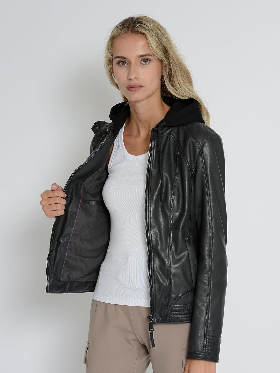 MUSTANG Damen Lederjacke 31022243 S anthra, S anthra