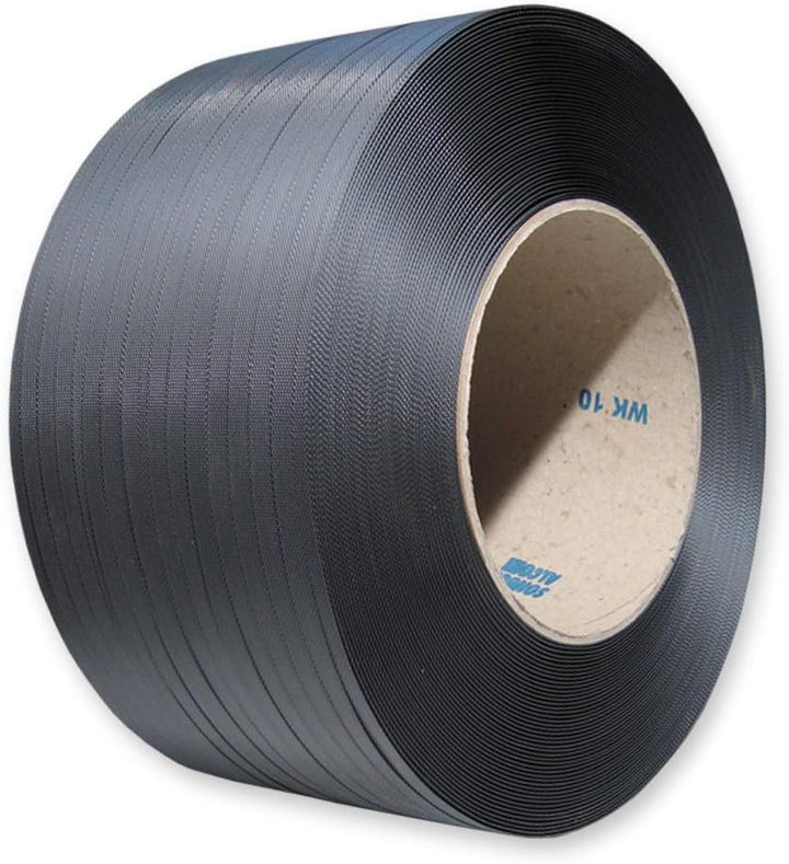 PP-Band Umreifungsset 12 mm - 3000 m Umreifungsband, Reissfestigkeit 135 kg mit Abrollgerät, Spann-