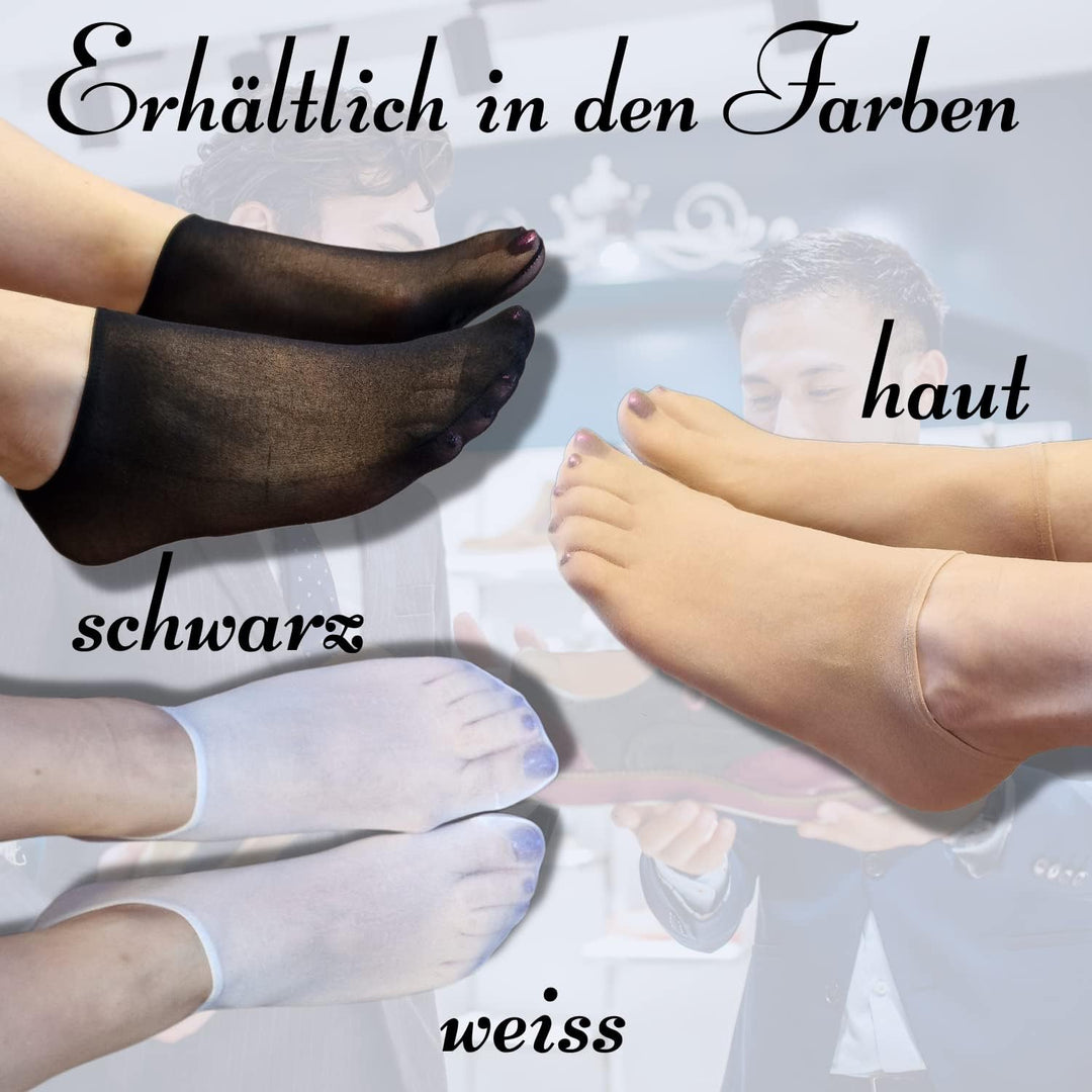 Bentini Probiersocken | Probierstrümpfe | Unisex | Onesize | 500 Stück mit Spenderbox| 20 den/ 22 dt
