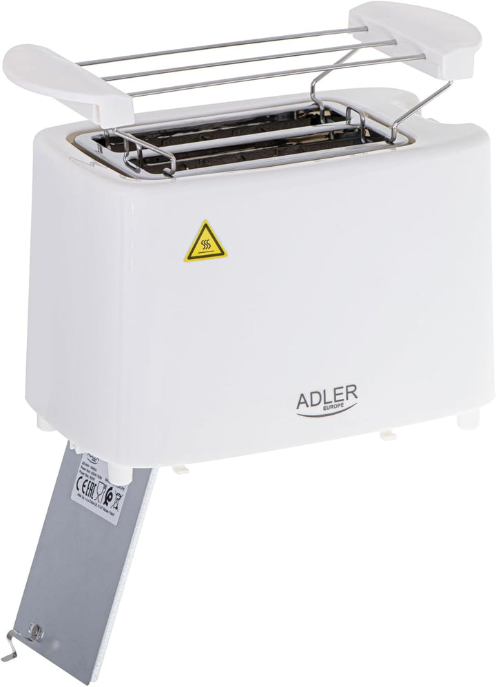 ADLER Toaster 2 Scheiben, 650-750 W, 75 cm Kabel & 6 Bräunungsstufen