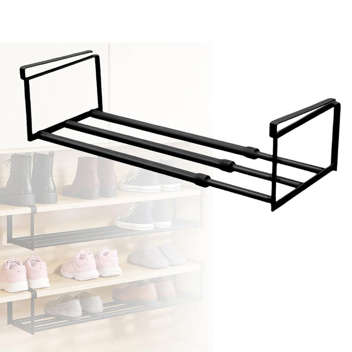 Unterregal Hängekorb mit Verstellbarer 38-70cm, Hängendes Schuhregal, Metall-Unterregalkorb für Küch