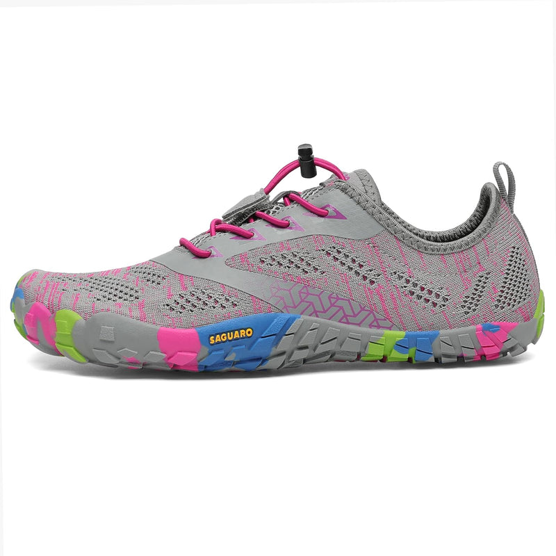 SAGUARO Herren Damen Barfussschuhe Outdoor Fitnessschuhe Sport Traillaufschuhe Gr. 36-48 41 EU Brill