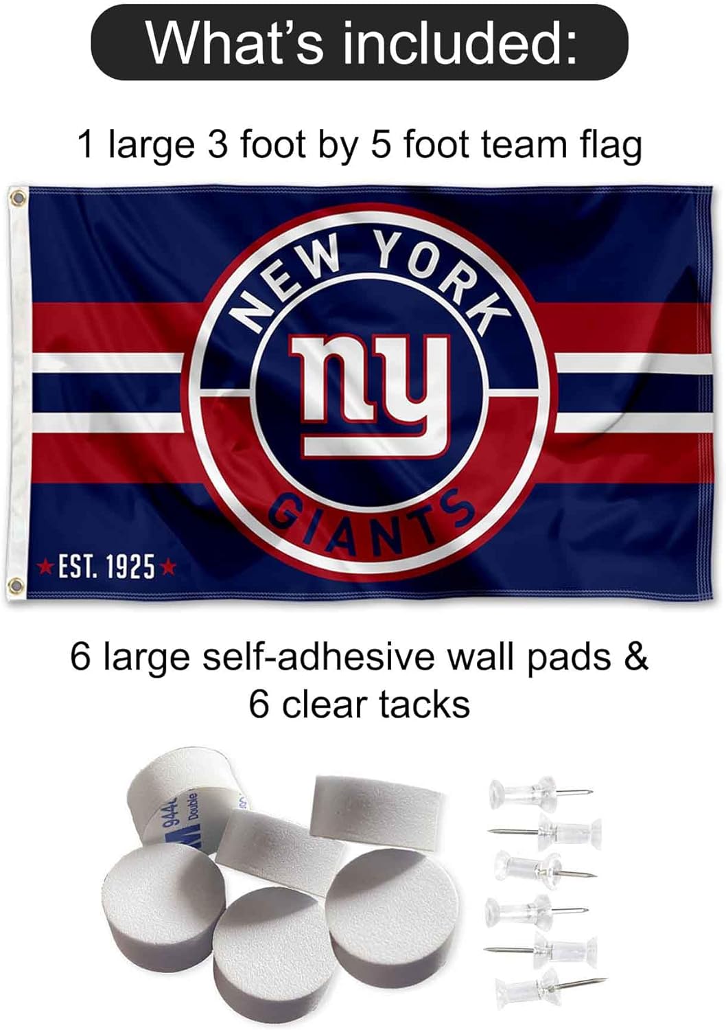 New York Giants Patch Banner und Tapisserie Wandaufkleber