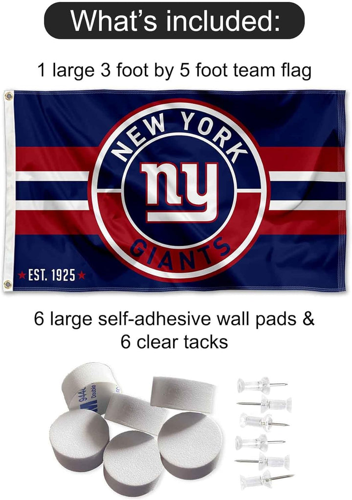 New York Giants Patch Banner und Tapisserie Wandaufkleber