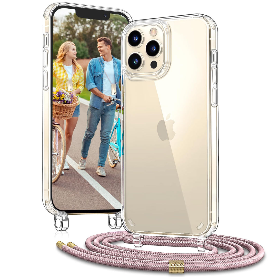 Vaykwo Handykette für Apple iPhone 12 Hülle mit Band und iPhone 12 Pro Hülle mit Band - Necklace Han