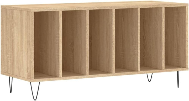 Sonoma Eiche Möbel Regal CD-Halter Vinyl Bass TV Holz Mehrschichtig 100x38x48 cm Sonoma Eiche, 100x3