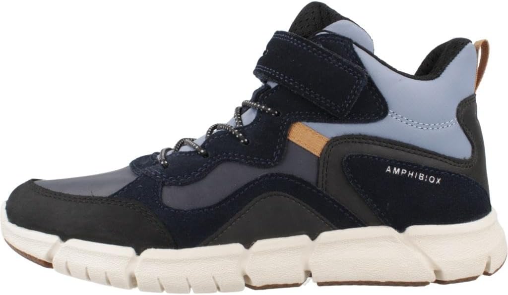 Geox Jungen J Flexyper Boy B ABX Ankle Boot, Navy Lt Blue