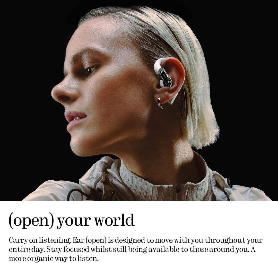 Nothing Ear (Open) Open-Ear-ohrhörer mit Zwei Mikrofone und AI Clear Voice, Open Sound Technology, I