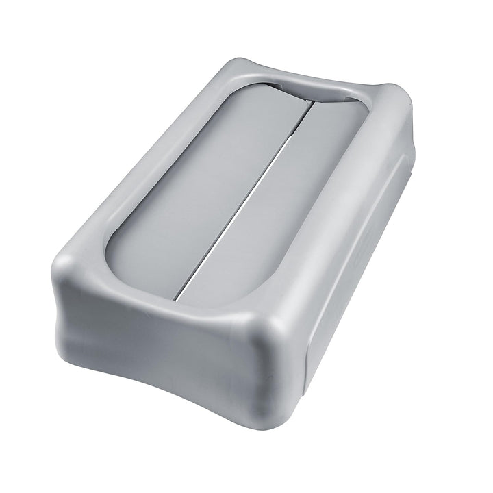 Rubbermaid Commercial Products Slim Jim Deckeleinheit für Recyclingstation für Flaschen, grau, 1 gra