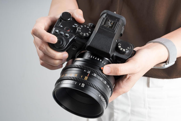 TTArtisan 35 mm CINE T2.1 Dual Bokeh Metallgehäuse Objektiv für Leica L Mount – Schwarz Schwarz CINE