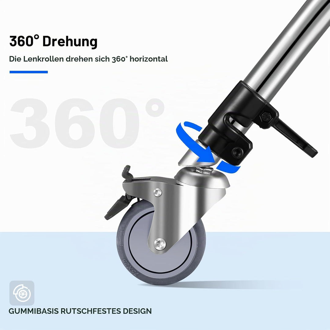 Soonpho 3 Stück C Stand Rollen Stativrollen für Stativ Wheels Stativ Wheels C Ständer Professional L