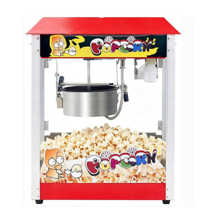 Popcornmaschine, 10 oz Kessel für 60 Tassen pro Ladung, 1300 W, Tisch-Popcornmaschine mit Popcornsch