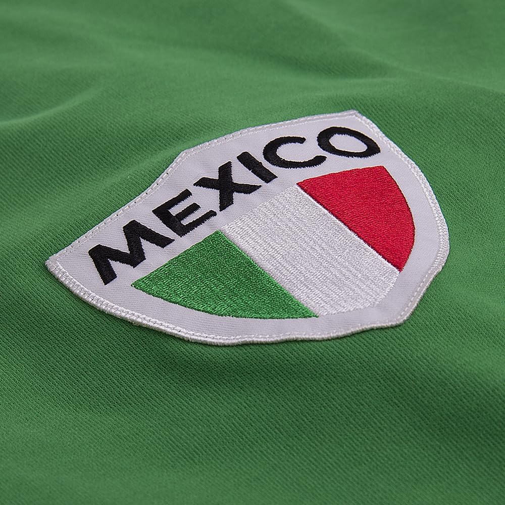 Copa Mexiko Pele Retro Fussball Trikot 1980'er Jahre XXL Vert/Blanc/Rouge, XXL Vert/Blanc/Rouge