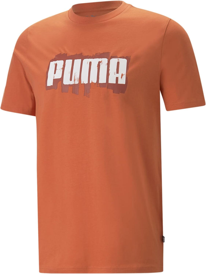 PUMA Herren Graphics Wording T-Shirt XLChili Powder Orange