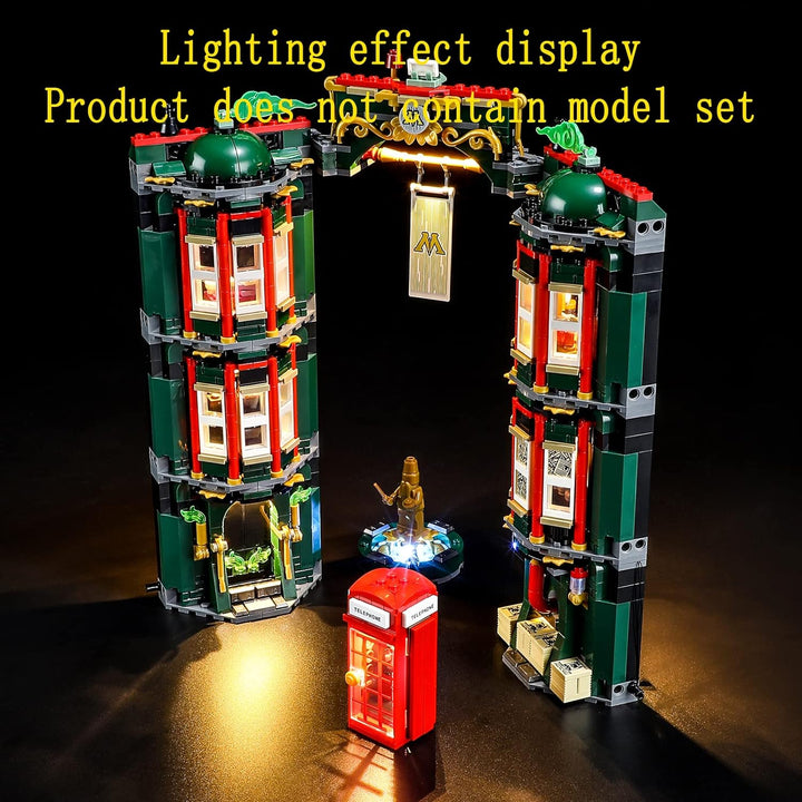 GEAMENT LED Licht-Set Kompatibel mit Lego Harry Potter Zaubereiministerium (The Ministry of Magic) -