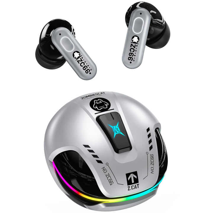 ZOMBIES CAT KopfhöRer Kabellos Bluetooth, Noise Cancelling Kopfhoerer, Bluetooth KopfhöRer Mit Tiefe