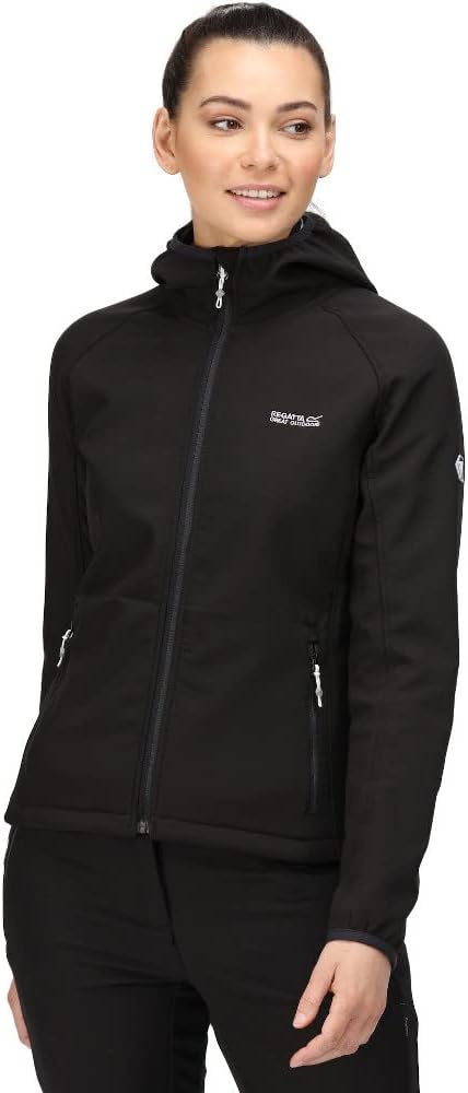 Regatta Womens Softshell Water Repellent Arec III Jacket 34 Schwarz, 34 Schwarz