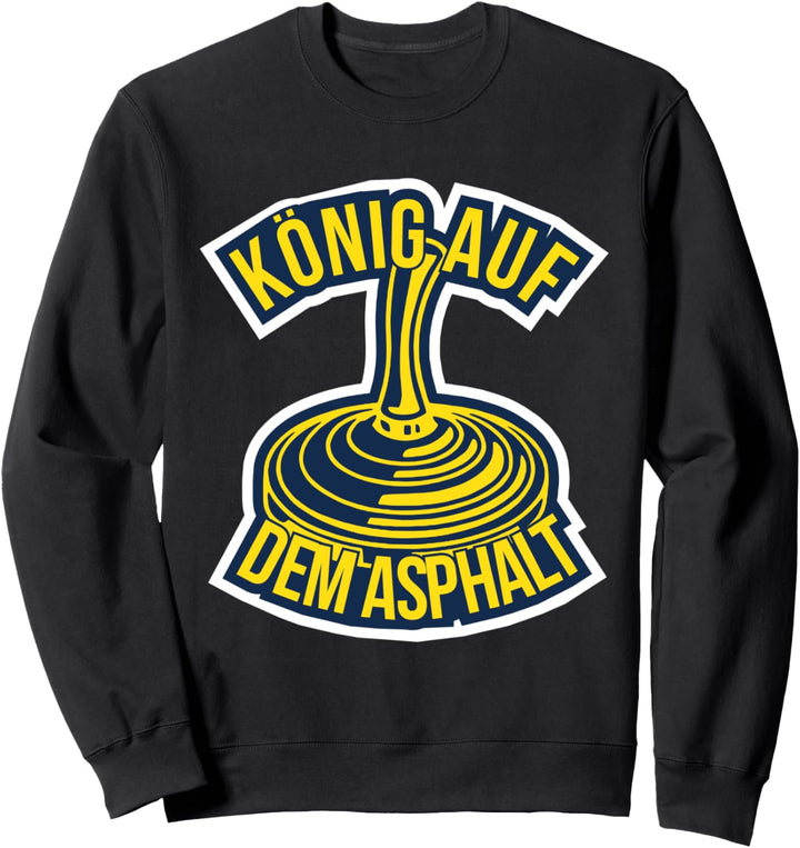 Stockschiessen König Auf Dem Asphalt Stockschütze Sweatshirt