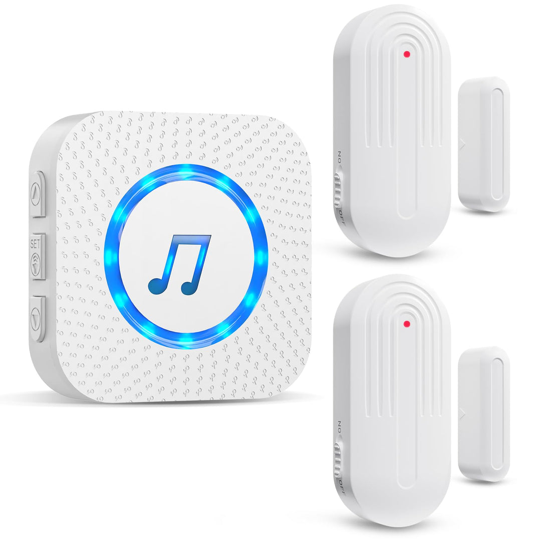 SanJie Tür Fenster Sensor,Türalarm Fensteralarm 150M Reichweite 55 Melodien auf 5 Volumes,Türsensor