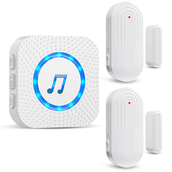 SanJie Tür Fenster Sensor,Türalarm Fensteralarm 150M Reichweite 55 Melodien auf 5 Volumes,Türsensor