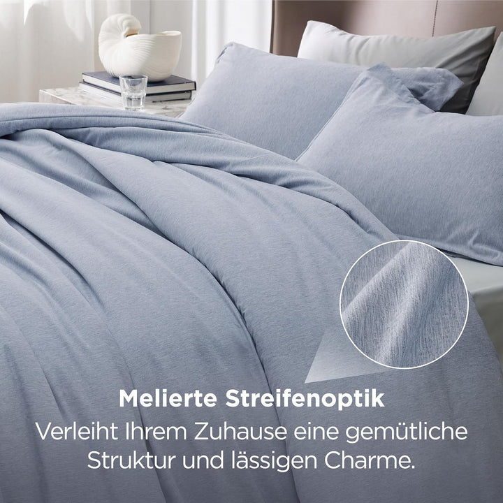 BEDSURE Bettdecke Ohne Bezug 135x200 - Bettdecke 135x200 mit Kissenbezug 80x80 cm - Kationische 2-te