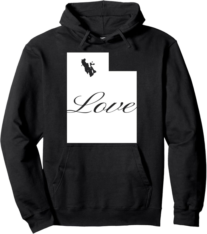 Utah Cursive Love State Pride Pullover Hoodie